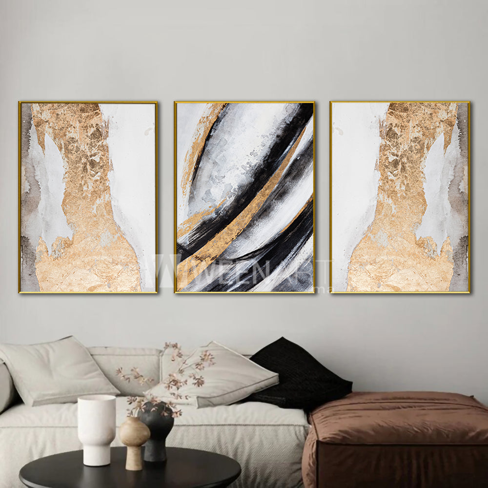 Tableau décoration : obscur gold