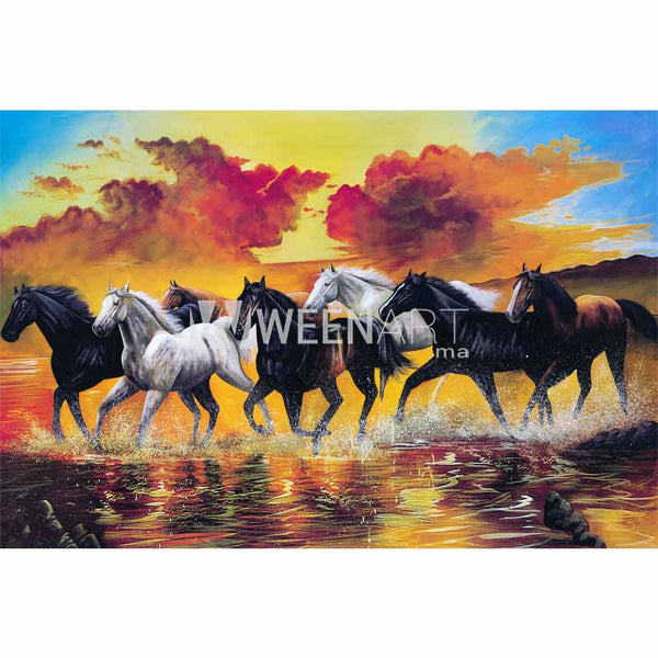 Tableau de décoration : Cheval et jument - Weenart : Leader des