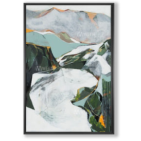 Tableau décoratif : montagne vert