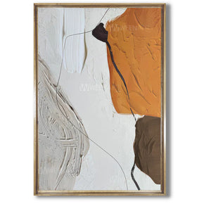 Tableau décoratif : vague orange