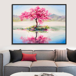 Tableau décoratif :Cerisier du japon avec cadre americain