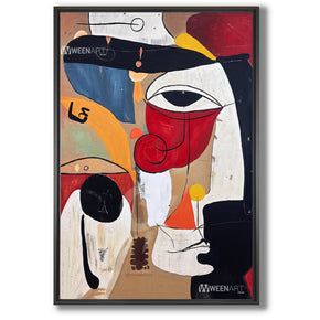 Tableau décoratif avec cadre américain: Traces of presence