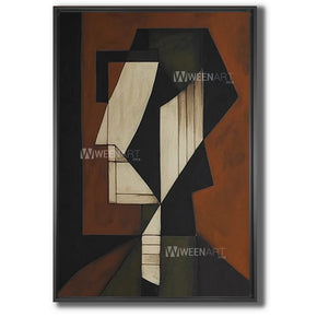 Tableau décoratif : le myterieux avec cadre americain