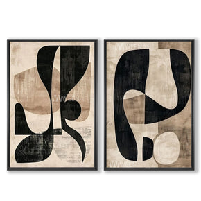 Tableau diptyque avec Cadre Américain - the other half