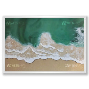 Tableau décoratif : the lost wave  avec cadre americain