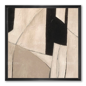 Tableau décoratif avec Cadre Américain - the mysterious beige