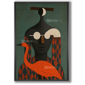 Tableau refait par l'artiste  Lina BEKKACH M062