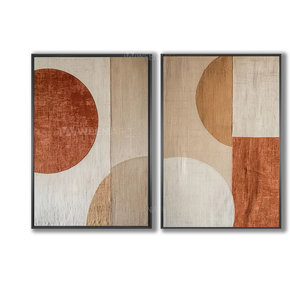 Tableau diptyque avec Cadre Américain - Rythme