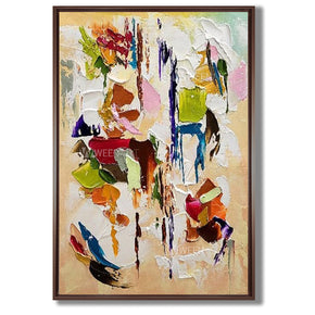 Tableau décoratif avec Cadre Américain - textured splashs (Copie)