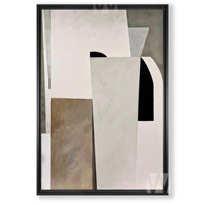 Tableau décoratif : abstrait des formes  - avec cadre américain