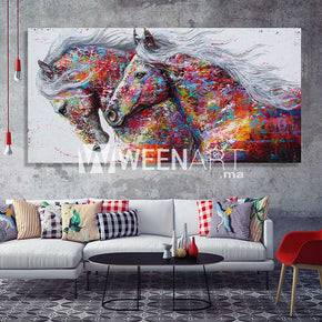 Tableau décoratif - Couple de chevaux