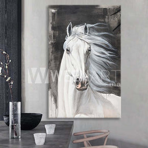 Tableau décoratif - cheval blanc